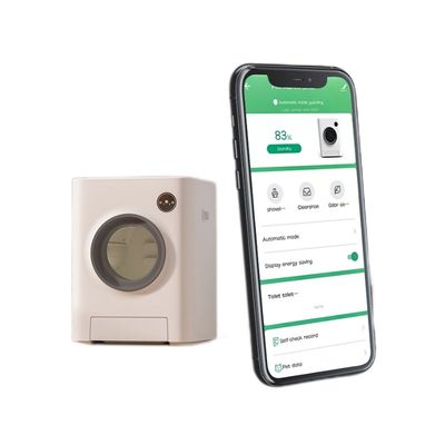 Коробки сора любимца прямоугольника умные с WiFi включили механизм чистки собственной личности